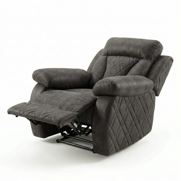 كرسي ليزي بوي مدفع - رمادي-غامق